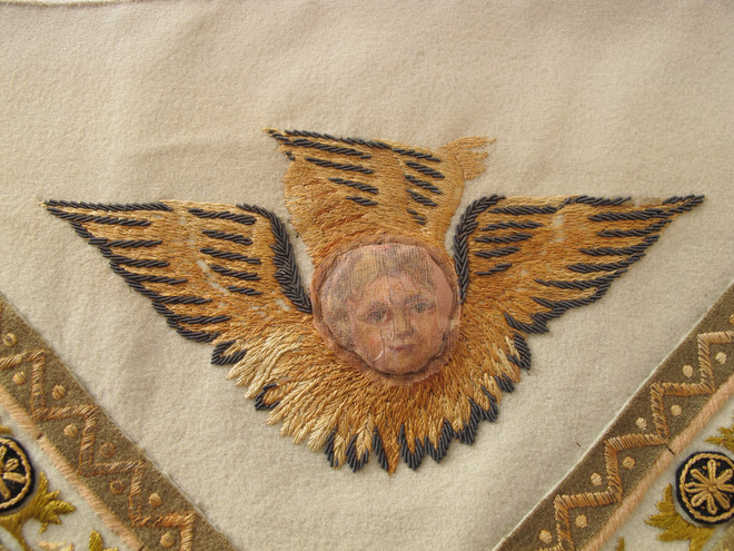 Detalje af atependium fra Trinitatis Kirke Detalje af atependium fra Trinitatis Kirke