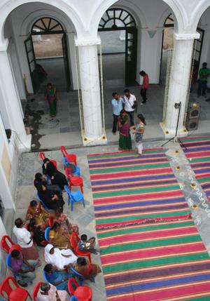 Den 12. november 2011 blev den restaurerede, tidligere danske guvernørresidens indviet af staten Tamil Nadus ministerium for turisme, og i 2012 stod den endelig færdig. Foto: Esther Fihl, 2011. Nationalmuseet