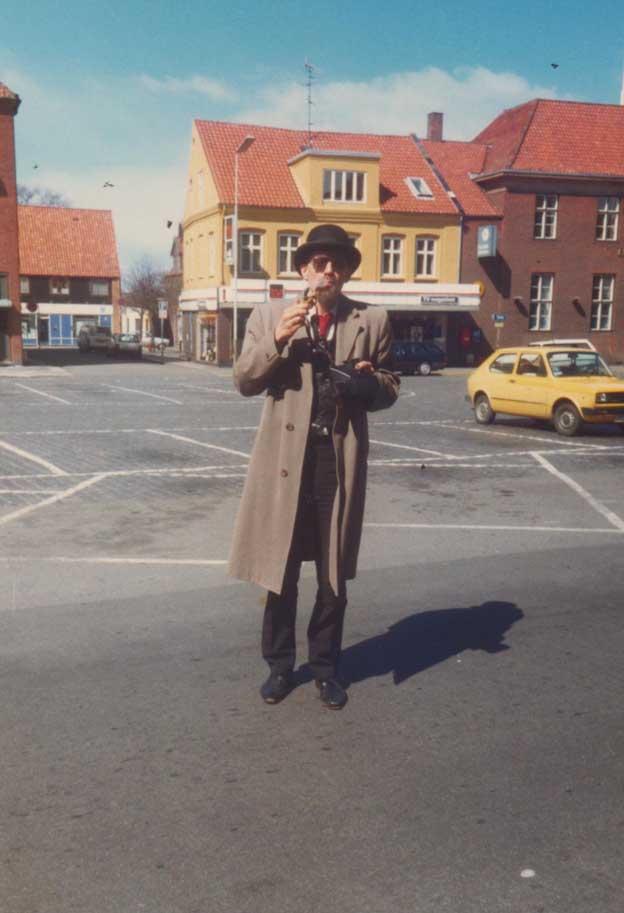 Dan Turéll på Rønne torv i 1983