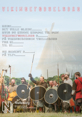 Tryk på billedet og download dit eget vikinge fødselsdagskort!