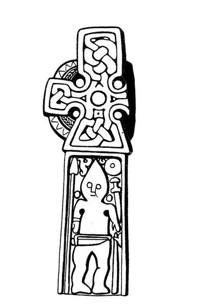 På gravstenen fra Middleton i nærheden af York, England ses et eksempel på, at nye traditioner var på vej, men også at man ikke helt gav slip på de gamle. Øverst viser gravstenen et kors og nederst en gravlagt viking med økse, sværd og lanse. Disse har afdøde fået med som gravgaver. På den måde fik den afdøde i billedform sine traditionelle hedenske gravgaver med sig.