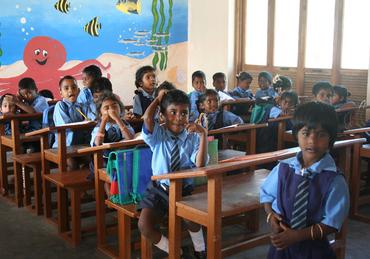 Skolebørn i Tranquebar/Tharangampadi. Foto: Esther Fihl, 2007. Nationalmuseet