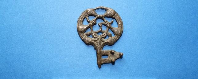 Nøgle fra Vikingetiden, fundet i Klyne Mose.