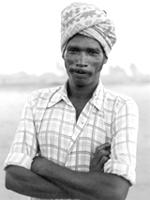 Kupuraj fotograferet på stranden i Tranquebar. Foto: Esther Fihl, 1981. Nationalmuseet