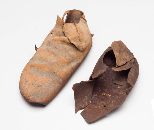 Bronzealderens sko og fodlapper