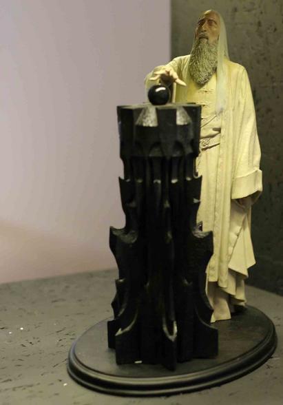 Saruman den hvide, figur fra Tolkien udstillingen på Tøjhusmuseet.