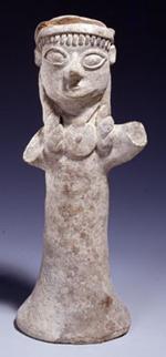 Hjuldrejet figur af terrakotta - muligvis Afrodite. 600-500 f.Kr. Afrodites ø