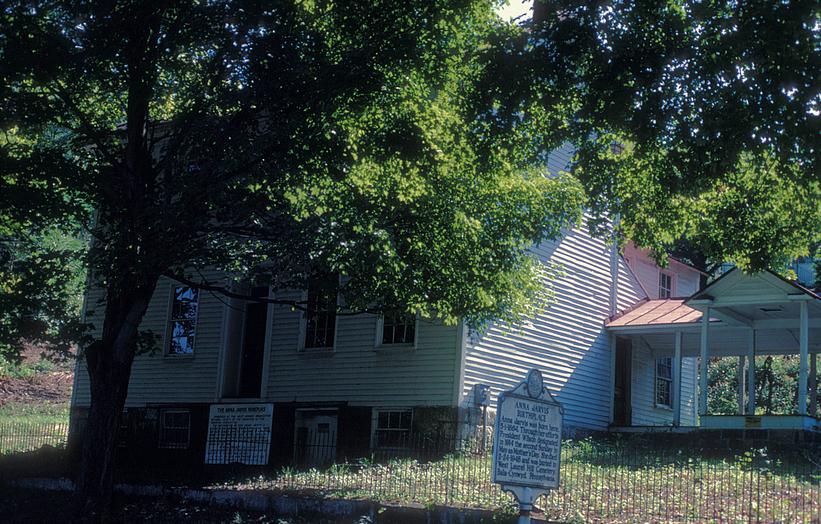 Det hvide træhus i West Virginia, hvor Anna Jarvis blev født