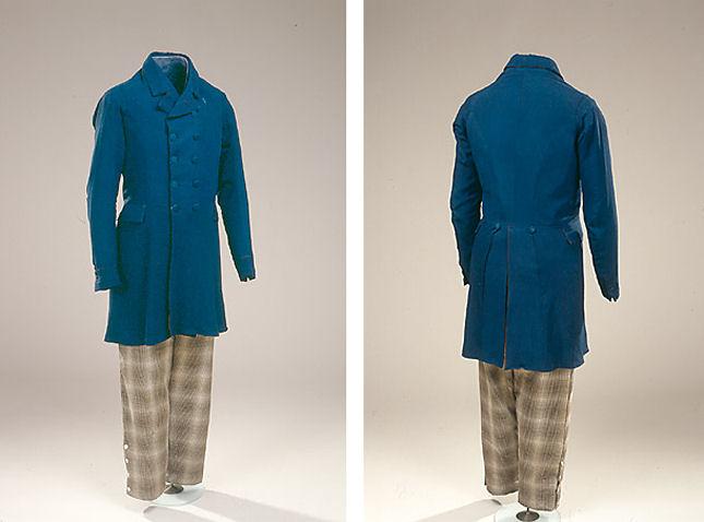 Bukser og lang frakke fra 1850'erne