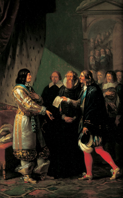 Frederik 3. modtager enevoldsmagten 1660. Maleri af N.A. Abildgaard, 1783.