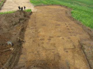 Udgravningsbillede fra Jelling.