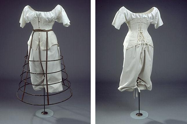 Undertøj med krinolinestel, 1850'erne