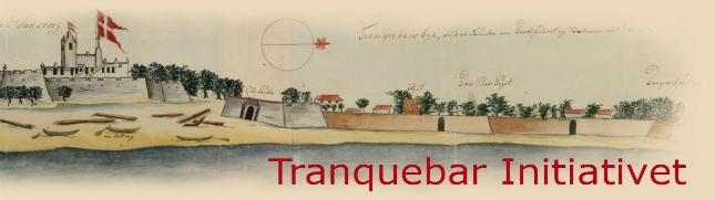 Tranquebar Initiativets logo med Dansborg. Selve tegningen er fra F. Zimmers skibsjournal, ca. 1727. Rigsarkivet