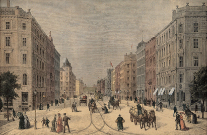 Frederiksborggade i København, 1878.
